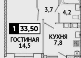 Продам 1-ком. квартиру, 33.5 м2, Ставрополь
