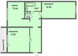 Продажа двухкомнатной квартиры, 66 м2, Челябинск, Электростальская улица, 15, Металлургический район