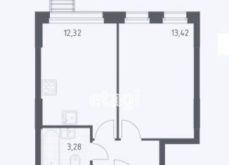 1-комнатная квартира на продажу, 33.6 м2, деревня Раздоры, жилой комплекс Спутник, к15