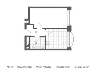 Продам однокомнатную квартиру, 36 м2, Москва, жилой комплекс Новоданиловская 8, к2, Донской район