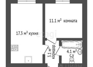 Продам однокомнатную квартиру, 35.6 м2, Санкт-Петербург, проспект Космонавтов, 104к1, ЖК Звёздный Дуэт