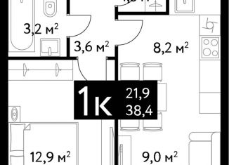 Продам 1-комнатную квартиру, 38.4 м2, Москва, Большая Спасская улица, 35, метро Комсомольская