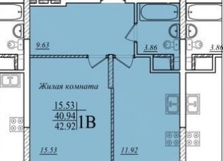 Продажа однокомнатной квартиры, 42.9 м2, Татарстан, улица Мансура Хасанова, 13
