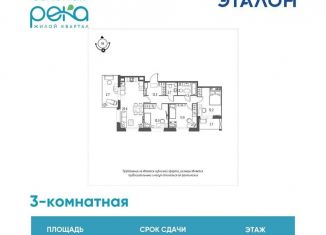 Продаю трехкомнатную квартиру, 79.3 м2, Омск, Кировский округ