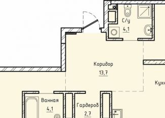 2-комнатная квартира на продажу, 88.6 м2, Екатеринбург, ЖК Нагорный