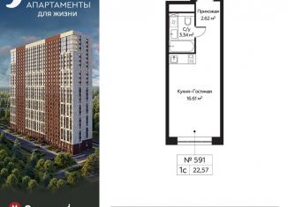 Продам квартиру студию, 22.6 м2, Москва, Пятницкое шоссе, 58, СЗАО