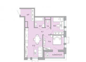 2-комнатная квартира на продажу, 55 м2, Забайкальский край, микрорайон Хороший, 14