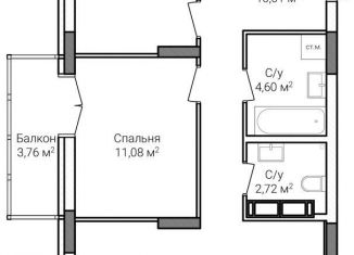 Продам 3-комнатную квартиру, 74.1 м2, Нижний Новгород, метро Горьковская, улица Героя Советского Союза Аристархова