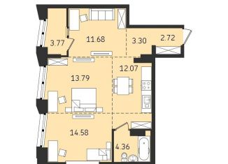 Продается трехкомнатная квартира, 65.9 м2, Хабаровск, Албанский переулок
