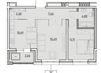 Продам 2-комнатную квартиру, 55.2 м2, Иркутск, ЖК Zenith