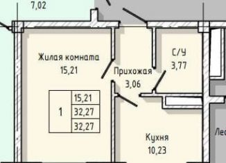 1-ком. квартира на продажу, 32.3 м2, Нальчик, улица А.А. Кадырова, 2, ЖК Молодёжный