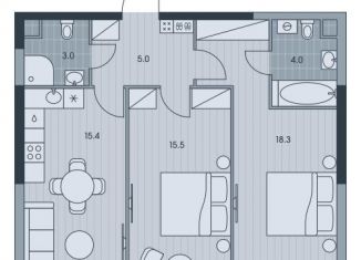 Продается 3-комнатная квартира, 61.2 м2, Москва, ЖК Эвер