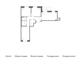 3-комнатная квартира на продажу, 66.4 м2, Колпино, жилой комплекс Новое Колпино, к32