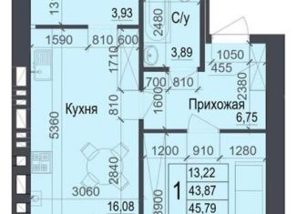 Продам 1-комнатную квартиру, 45.8 м2, Ростов-на-Дону, ЖК Измаильский Экоквартал, Измаильский переулок, 39А