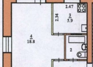 Продам 1-ком. квартиру, 32.5 м2, Мирный, улица Ленина, 37