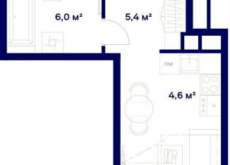 Квартира на продажу студия, 25.4 м2, Москва, жилой комплекс Союз, к3, район Ростокино