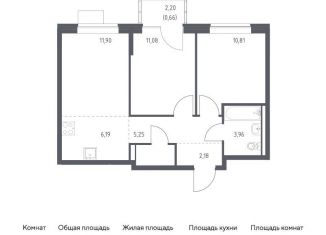 Продажа 2-комнатной квартиры, 53.8 м2, Москва, Молжаниновский район, жилой комплекс Молжаниново, к6