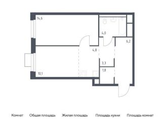 Продаю 1-ком. квартиру, 44.8 м2, Владивосток, улица Сабанеева, 1.2