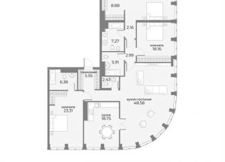 Продажа 4-комнатной квартиры, 176 м2, Москва, метро Баррикадная