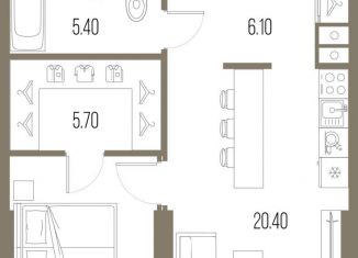 Продаю 1-комнатную квартиру, 48.9 м2, Москва, метро Беломорская