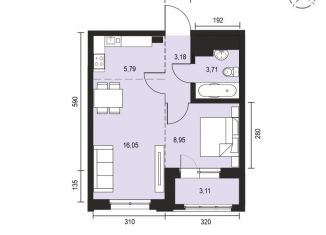 Продается двухкомнатная квартира, 40.8 м2, Иркутск, Свердловский округ