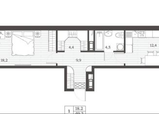 Продаю 1-ком. квартиру, 49.2 м2, Дагестан