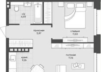 Продам двухкомнатную квартиру, 42.1 м2, Новосибирск, метро Заельцовская, Кедровая улица, с45к1