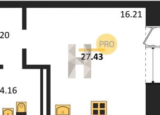 Продам квартиру студию, 27.4 м2, Новосибирск, Калининский район