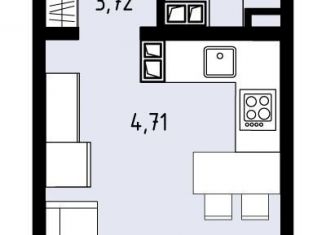 Продаю квартиру студию, 24.1 м2, Пермский край