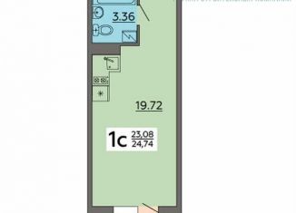 Продам квартиру студию, 24.7 м2, Воронеж, Советский район, Острогожская улица, 164