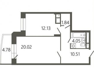 Продается 1-ком. квартира, 49.9 м2, Подольск, Советская улица, 18к2