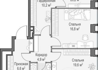 Продам 3-ком. квартиру, 148.2 м2, Москва, метро Улица 1905 года