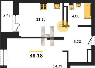 1-ком. квартира на продажу, 38.2 м2, Новосибирская область