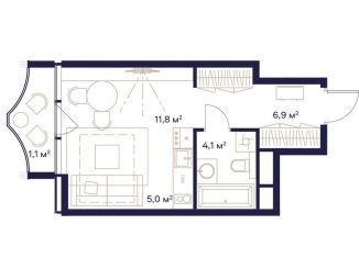 Квартира на продажу студия, 28.9 м2, Москва, жилой комплекс Союз, к4, район Ростокино