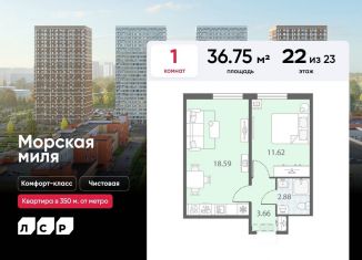 Продается 1-комнатная квартира, 36.8 м2, Санкт-Петербург, метро Ленинский проспект