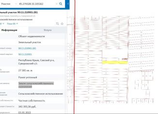 Продаю участок, 270 сот., Суворовское сельское поселение