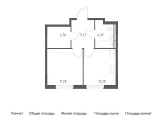 Продаю однокомнатную квартиру, 35.6 м2, Мытищи, ЖК Мытищи Парк