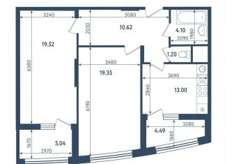 Продажа 2-комнатной квартиры, 72.6 м2, Сестрорецк