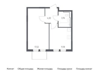 1-ком. квартира на продажу, 36.5 м2, Москва, жилой комплекс Остафьево, к18