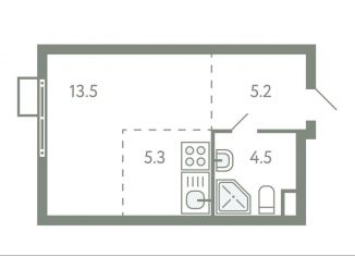 Продажа квартиры студии, 28.5 м2, село Молоково, жилой комплекс Ново-Молоково, 13