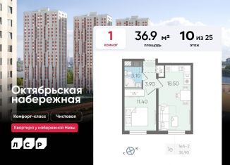 Продаю 1-ком. квартиру, 36.9 м2, Санкт-Петербург, метро Пролетарская