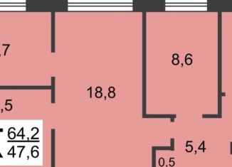 Продажа четырехкомнатной квартиры, 62 м2, Нижний Новгород, метро Горьковская, улица Богородского, 14