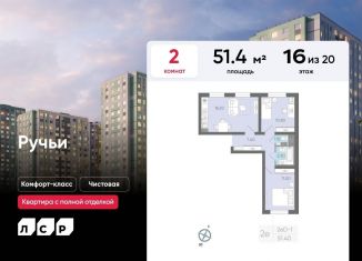 Продаю 2-комнатную квартиру, 51.4 м2, Санкт-Петербург, метро Гражданский проспект