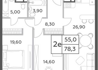 Продажа 3-комнатной квартиры, 78.3 м2, Москва, ЖК Вилл Тауэрс, проспект Генерала Дорохова, вл1к1