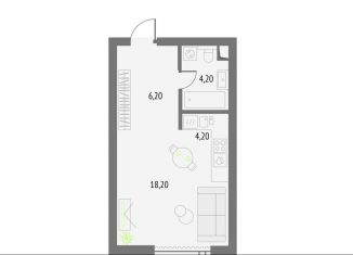 Продам квартиру студию, 32.8 м2, Москва, метро Фонвизинская, Огородный проезд, 4с1