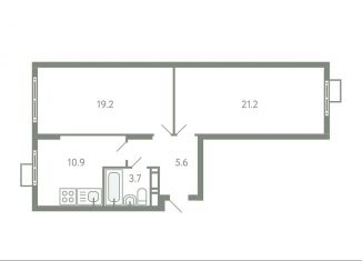 Продается 2-комнатная квартира, 60.6 м2, село Молоково, жилой комплекс Ново-Молоково, 13, ЖК Ново-Молоково