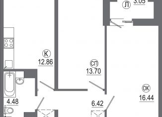 Продажа 2-комнатной квартиры, 57 м2, Иркутск, Октябрьский округ