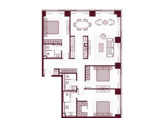 Продаю 4-ком. квартиру, 129 м2, Москва, Ленинградский проспект, 37/1, метро ЦСКА