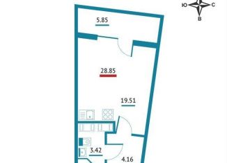 Продается квартира студия, 28.9 м2, Ленинградская область