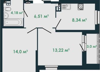 Продам 2-ком. квартиру, 48.8 м2, Верхняя Пышма, улица Калинина, 33